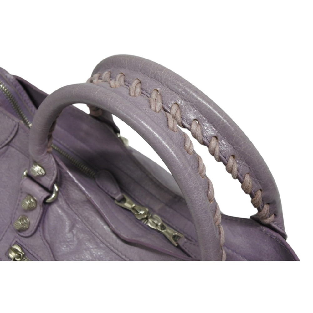 BALENCIAGA The Giant City Handbag Purple - Picture 4 of 10